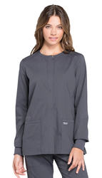 Image of Cherokee Professionals Snap Front Jacket (Style WW340) - BLANK