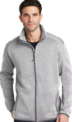 Image of Port Authority Unisex Sweater Fleece Jacket (F232) Blank