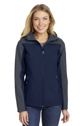 Port Authority Ladies Hooded Core Soft Shell Jacket image thumbnail
