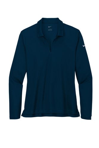 Nike Ladies Dri-FIT Micro Pique 2.0 Long Sleeve Polo  image thumbnail