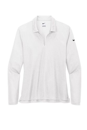 Nike Ladies Dri-FIT Micro Pique 2.0 Long Sleeve Polo  image thumbnail