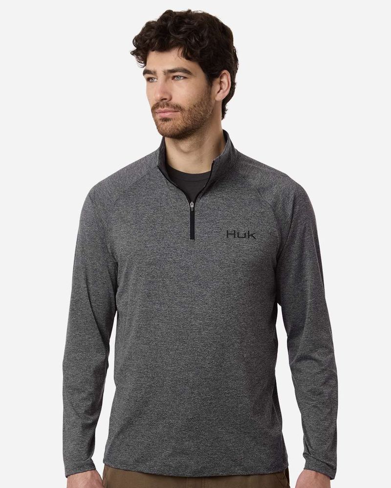 Men's Airweight Heather Quarter-Zip Pullover primary image