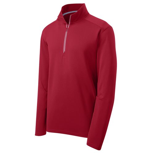 Sport-Tek Sport-Wick Textured 1/4-Zip Pullover image thumbnail