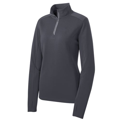 Sport-Tek Ladies Sport-Wick Textured 1/4-Zip Pullover image thumbnail