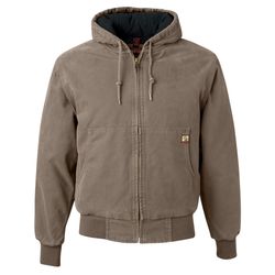 Image of DRI DUCK Cheyenne Boulder Cloth Hooded Jacket with Tricot Quilt Lining