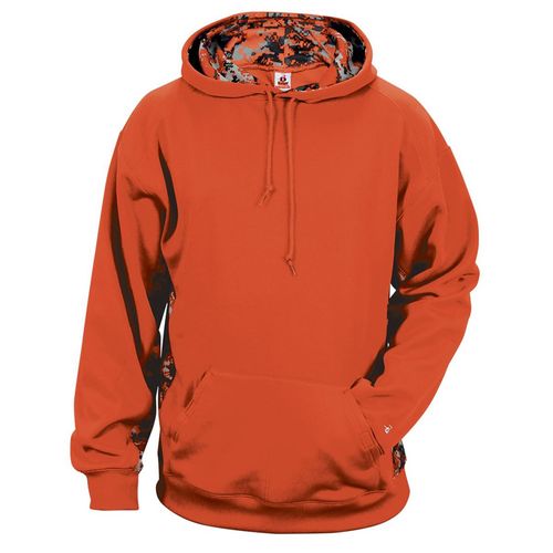 Badger Digital Camo Colorblock Performance Fleece Hooded Sweatshirt image thumbnail