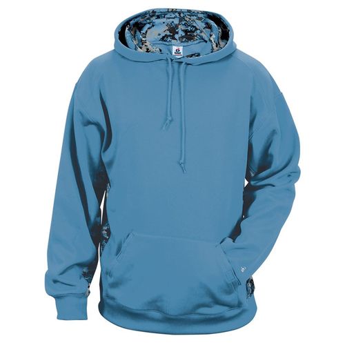 Badger Digital Camo Colorblock Performance Fleece Hooded Sweatshirt image thumbnail