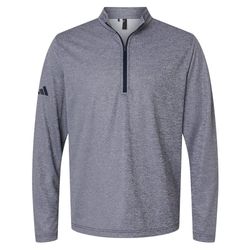 Image of Adidas Space Dyed Quarter-Zip Pullover