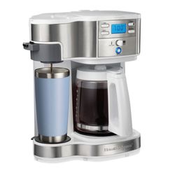 Image of Hamilton Beach 12 Cup 2-Way Programmable Coffeemaker White