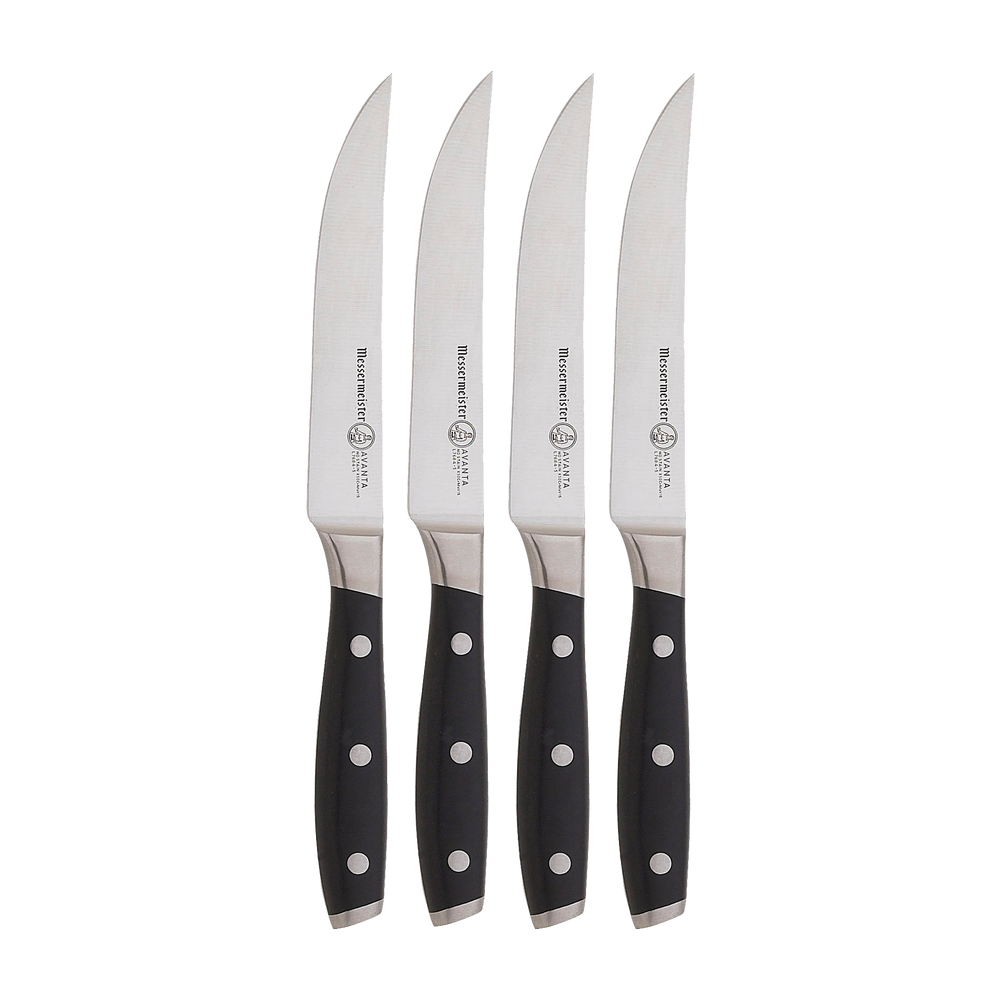 Messermeister Avanta Black POM 4-Pc Fine Edge Steak Knife Set primary image