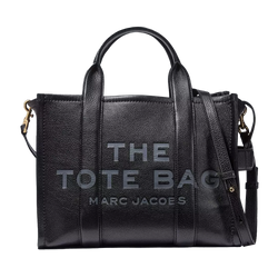 Image of Marc Jacobs The Leather Small Tote Bag Black