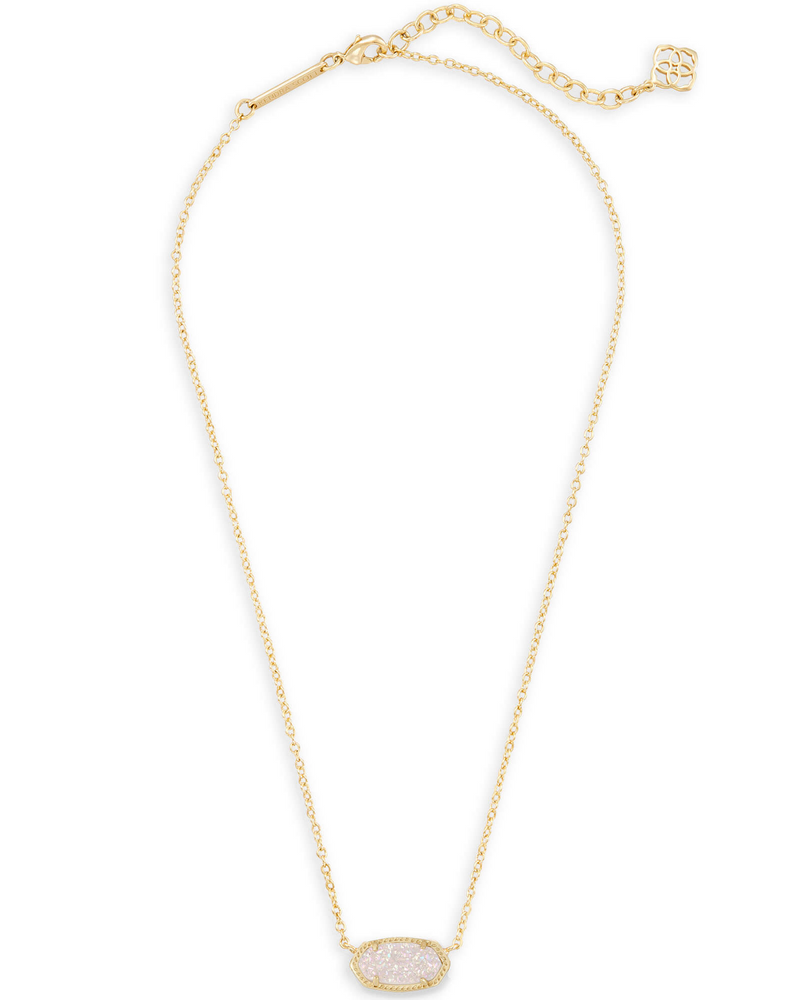 Kendra Scott Elisa Gold Pendant Necklace Iridescent Drusy primary image