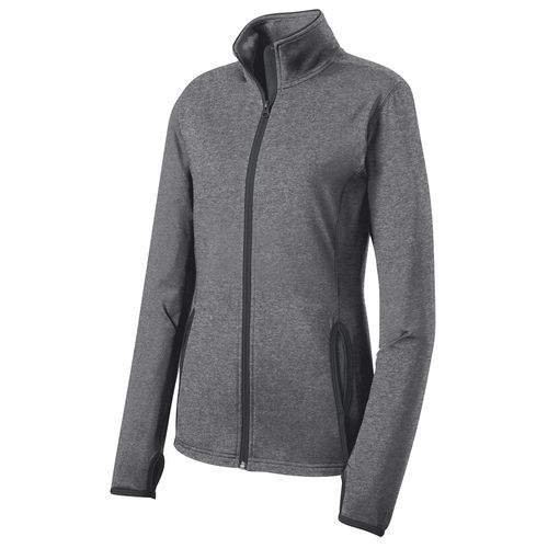 Sport-Tek Ladies Sport-Wick Stretch Contrast Full-Zip Jacket image thumbnail