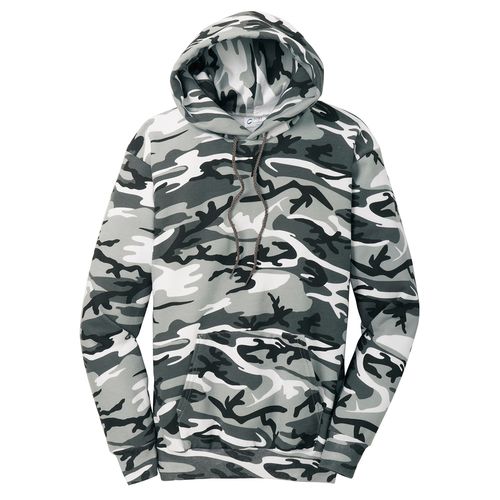 Unisex - Port & Company Core Fleece Camo Pullover Hooded Sweatshirt image thumbnail
