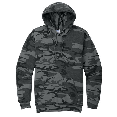 Unisex - Port & Company Core Fleece Camo Pullover Hooded Sweatshirt image thumbnail