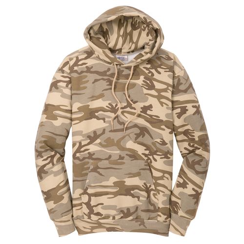 Unisex - Port & Company Core Fleece Camo Pullover Hooded Sweatshirt image thumbnail