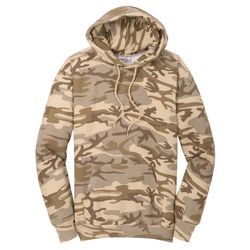 Image of Unisex - Port & Company Core Fleece Camo Pullover Hooded Sweatshirt