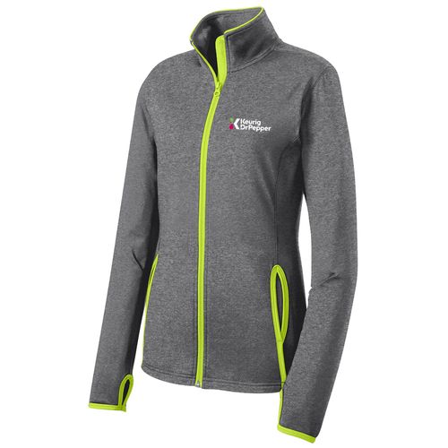 Sport-Tek Ladies Sport-Wick Stretch Contrast Full-Zip Jacket image thumbnail