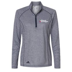 Image of Adidas Women's Space Dyed Quarter-Zip Pullover 
