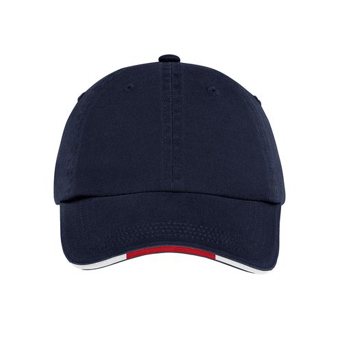 Port Authority Sandwich Bill Cap with Striped Closure image thumbnail