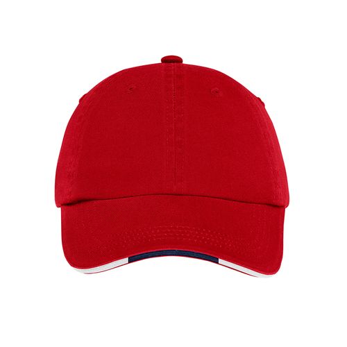 Port Authority Sandwich Bill Cap with Striped Closure image thumbnail