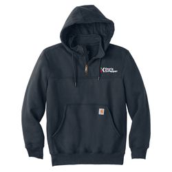 Image of Carhartt Rain Defender Paxton Heavyweight Hooded Zip Mock Sweatshirt