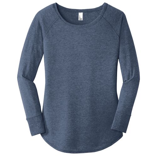 District Made Ladies Perfect Tri Long Sleeve Tunic Tee image thumbnail