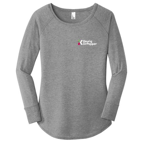 District Made Ladies Perfect Tri Long Sleeve Tunic Tee image thumbnail