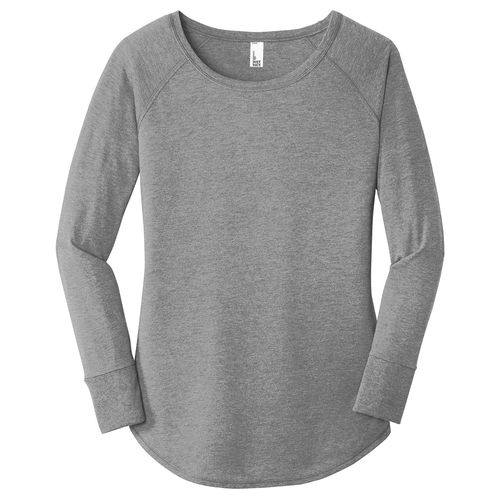 District Made Ladies Perfect Tri Long Sleeve Tunic Tee image thumbnail