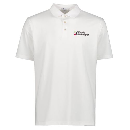 Peter Millar Mens Solid Perf Polo image thumbnail