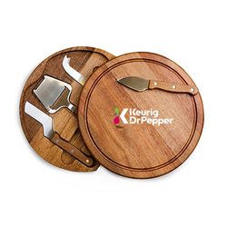 Image of (Min 25) Toscana Acacia Circo Cheese Cutting Board & Tools Set, Acacia Wood