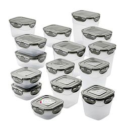 Image of (Min 25) Rachel Ray 30pc Food Storage Container Set Gray
