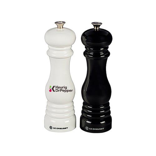 (Min 25) Le Creuset Ceramic Grinder Salt & Pepper Mill Set, Black & White image thumbnail