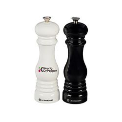 Image of (Min 25) Le Creuset Ceramic Grinder Salt & Pepper Mill Set, Black & White