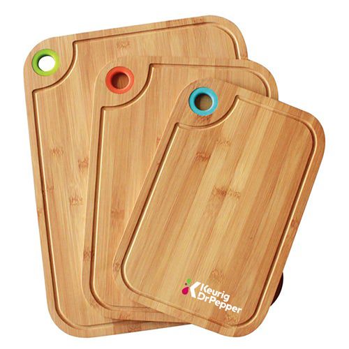 (Min 25) Gourmet Edge Bamboo 3pc Cutting Board Set image thumbnail