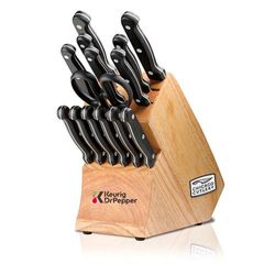 Image of (Min 25) Chicago Cutlery Essentials 15pc Knife Block Set