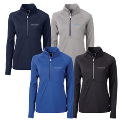 Image of Womens Cutter & Buck Adapt Quarter Zip Pullover