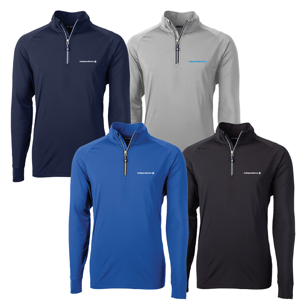 Mens Cutter & Buck Adapt Quarter Zip Pullover primary image