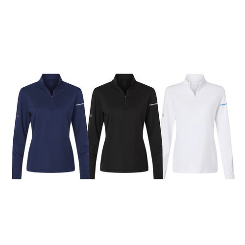 Women's Adidas Textured 1/4 Zip  image thumbnail