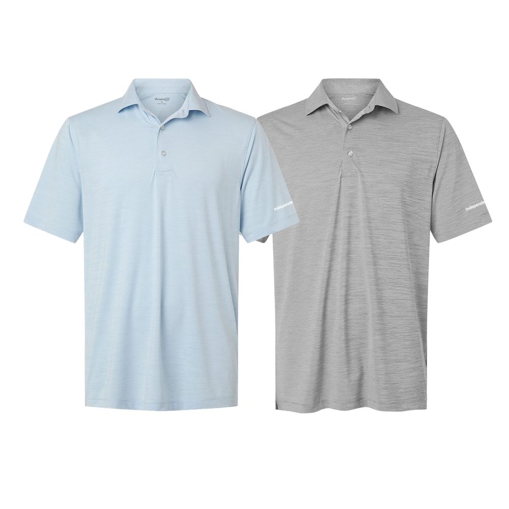 Paragon® Men's Bohemian Striped Heather Performance Polo Shirt primary image