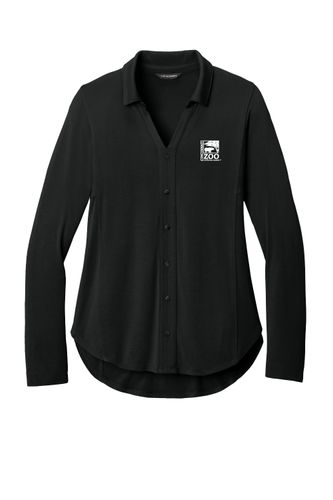 Women's Luxe Knit Faux Button Tunic image thumbnail