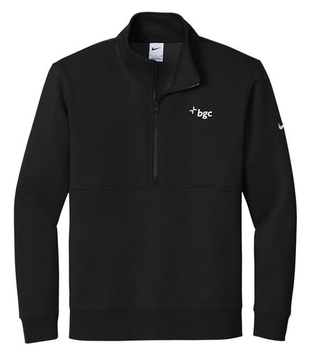 No Minimum - Nike Club Half-Zip Fleece - Black (BGC Logo) image thumbnail