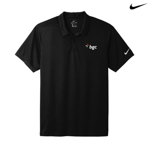 Made To Order - Nike Dry Essential Solid Polo - Men's  Black (BGC Logo) image thumbnail
