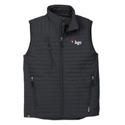 Image of Made To Order - Eco Thermolite Quilted Vest – Men’s Black (BGC Logo)
