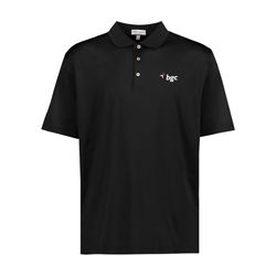 Image of Made To Order - Peter Millar Solid Stretch Polo - Men's Black (BGC logo)