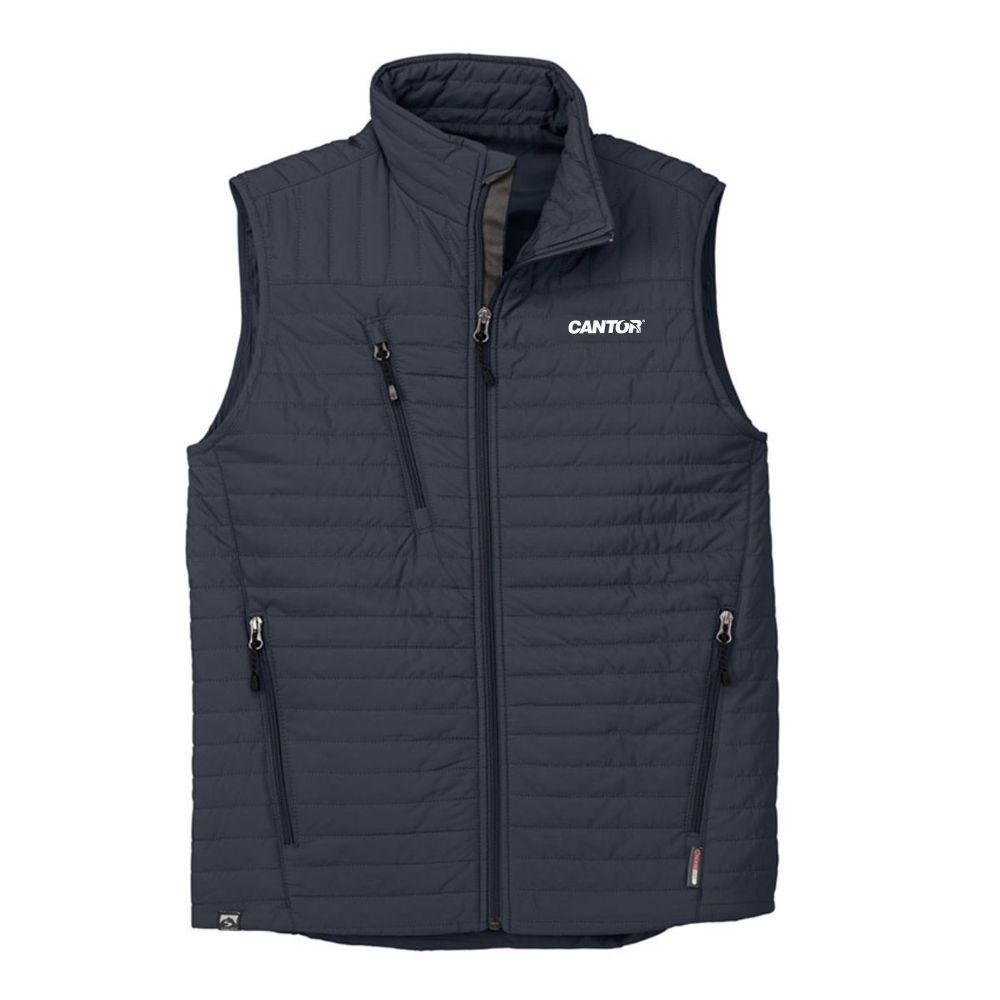 Made To Order - Eco Thermolite Quilted Vest – Men’s Navy (Cantor Logo) primary image