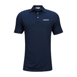 Image of Made To Order - Peter Millar Solid Stretch Polo - Men's Navy (Cantor Logo)