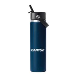 Image of Made To Order - Hydro Flask Wide Mouth Flex Straw Cap 24 oz. - Navy (Cantor Logo)