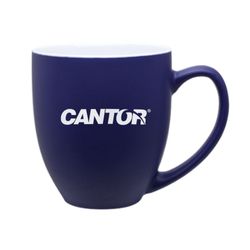 Image of Made To Order - Bistro Mug 15 oz. - Navy (Cantor Logo)