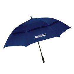Image of Made To Order - 58″ Arc Umbrella - Navy (Cantor Logo)